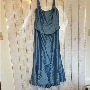 Dessy Creations Two- Piece Satin Dress